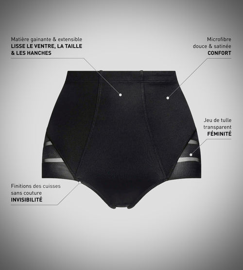 Culotte ventre plat taille haute blanche Dim Silhouette Elegance