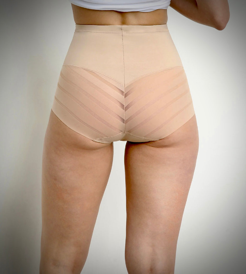 Culotte ventre plat taille haute blanche Dim Silhouette Elegance