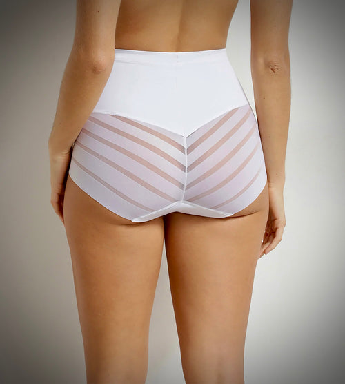 Culotte ventre plat taille haute blanche Dim Silhouette Elegance